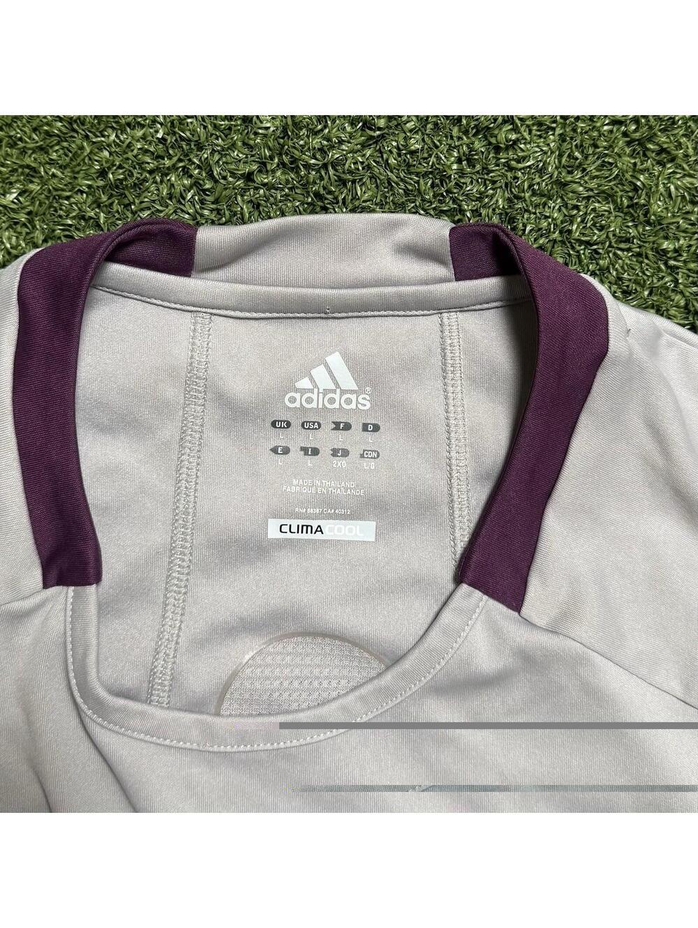Adidas Referee 12 Short Sleeve Jersey Men Size L Soccer Climacool Gray Pockets - Picture 3 of 9